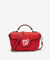 MLB Washington Nationals Flap Crossbody Bag with Top Handle