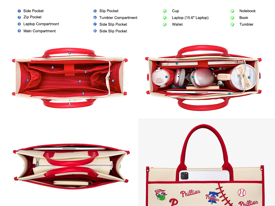 MLB Philadelphia Phillies Laptop Tote Bag