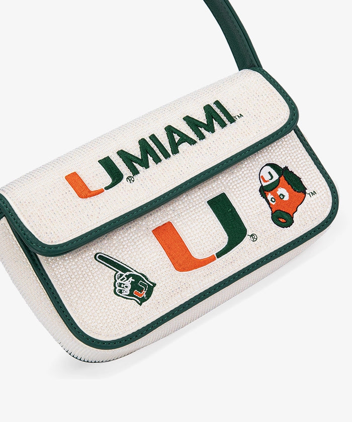 Miami Hurricanes Beaded Bag