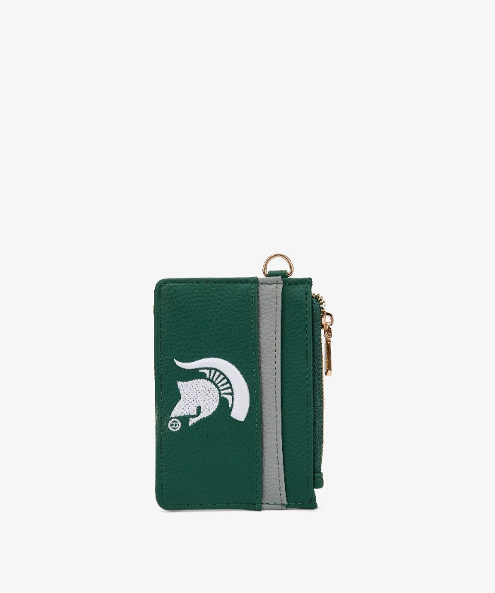 Michigan State Spartans Card Holder with Football Charm