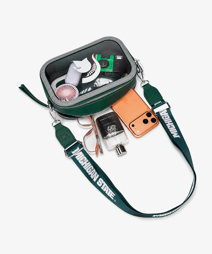 Michigan State Spartans Clear Camera Bag