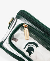 Michigan State Spartans Clear Crossbody Bag