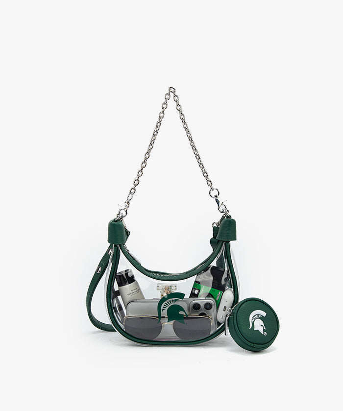 Michigan State Spartans Clear Shoulder Bag