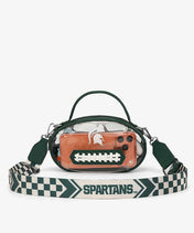 Michigan State Spartans Football Clear Crossbody Bag