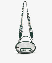 Michigan State Spartans Football Clear Crossbody Bag