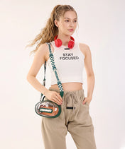 Michigan State Spartans Football Clear Crossbody Bag