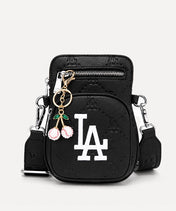 Mini Baseball Cherry Keychain Charm