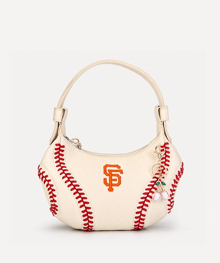Mini Baseball Cherry Keychain Charm