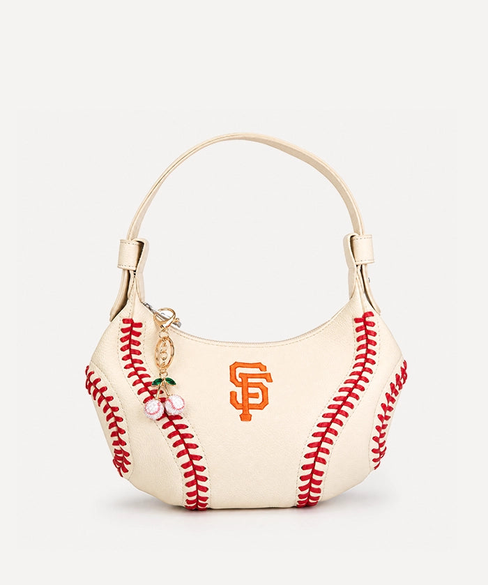 Mini Baseball Cherry Keychain Charm