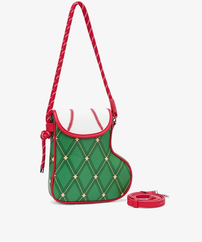 Montana West Sports Christmas Stocking Crossbody Bag