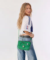 NBA Boston Celtics Basketball Flap Crossbody Bag