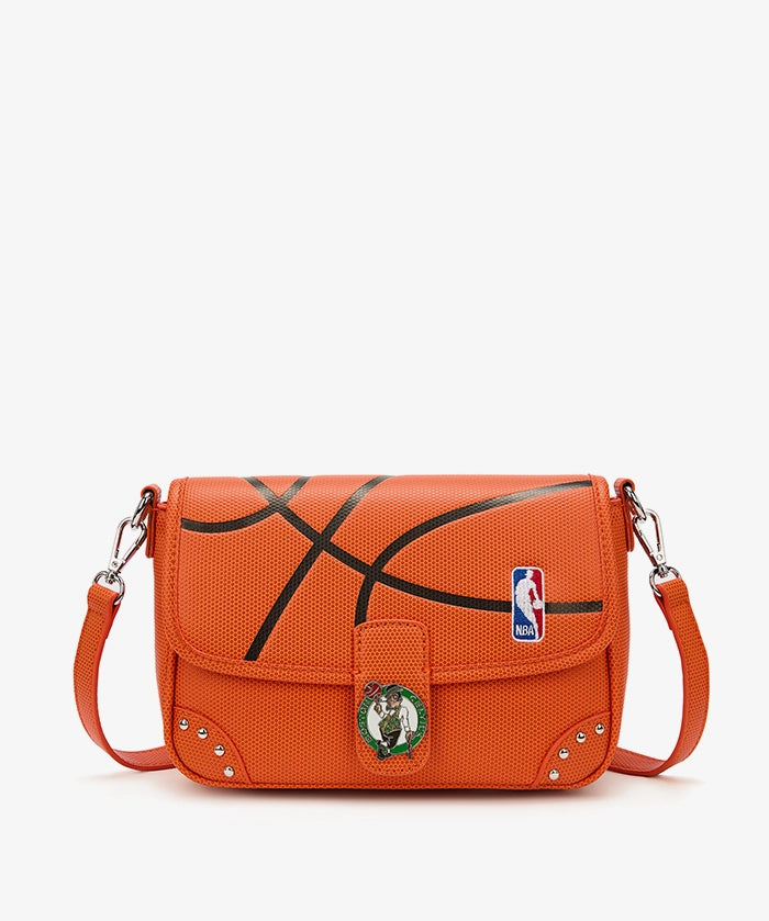 NBA Boston Celtics Basketball Flap Crossbody Bag