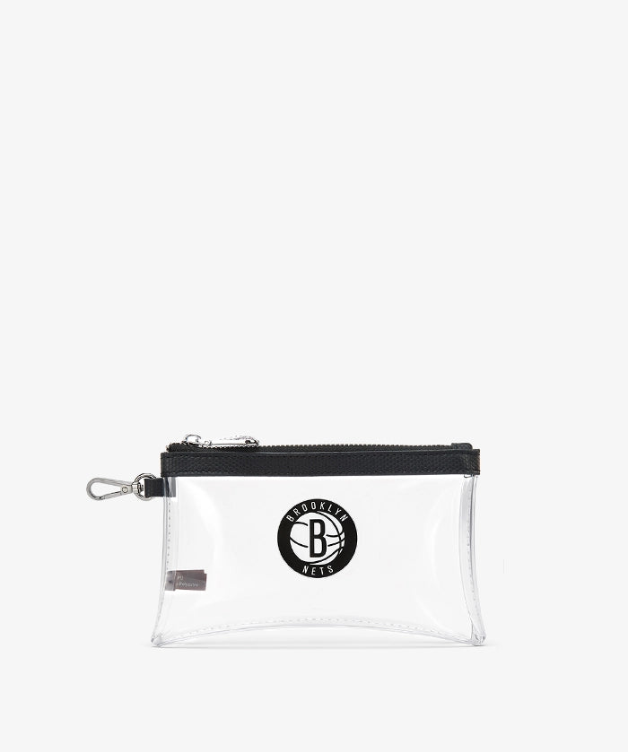NBA Brooklyn Nets Clear Wristlet Set