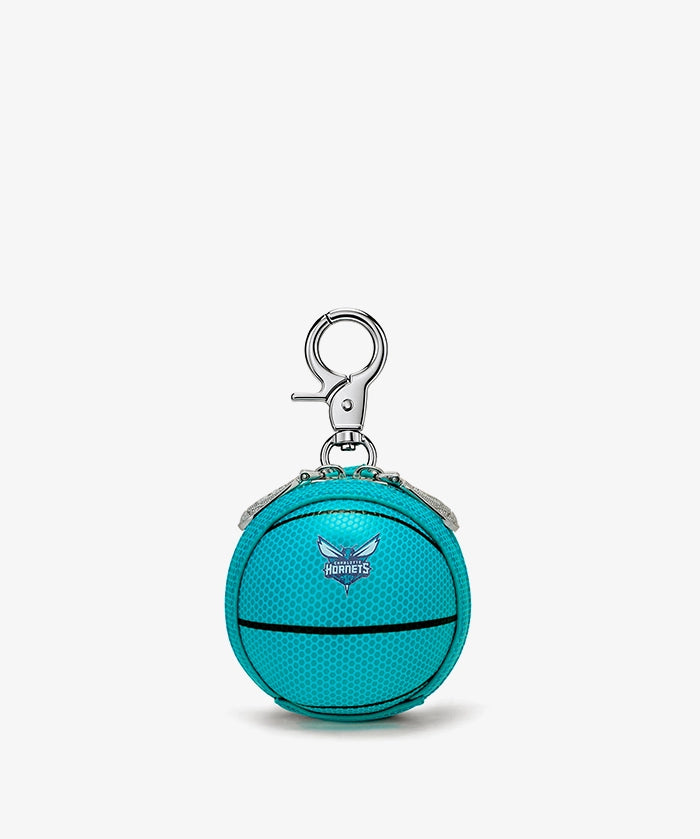 NBA Charlotte Hornets Mini Basketball Keychain Pouch