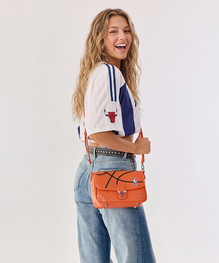 NBA Chicago Bulls Basketball Flap Crossbody Bag
