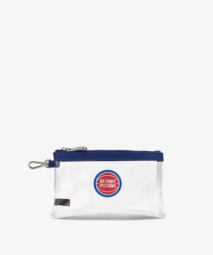 NBA Detroit Pistons Clear Wristlet Set