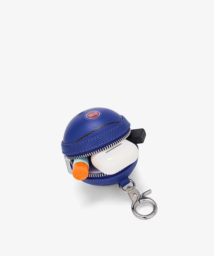 NBA Detroit Pistons Mini Basketball Keychain Pouch