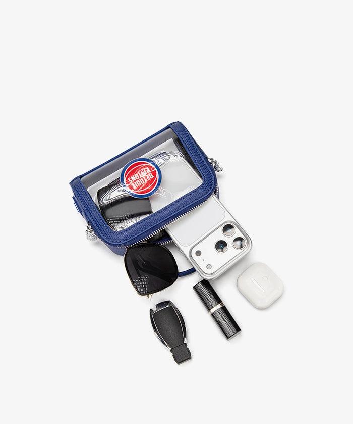 NBA Detroit Pistons Mini Clear Crossbody Bag