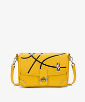 NBA Los Angeles Lakers Basketball Flap Crossbody Bag