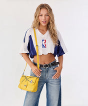 NBA Los Angeles Lakers Basketball Flap Crossbody Bag