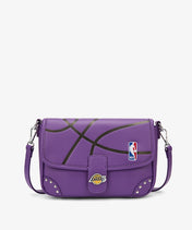NBA Los Angeles Lakers Basketball Flap Crossbody Bag
