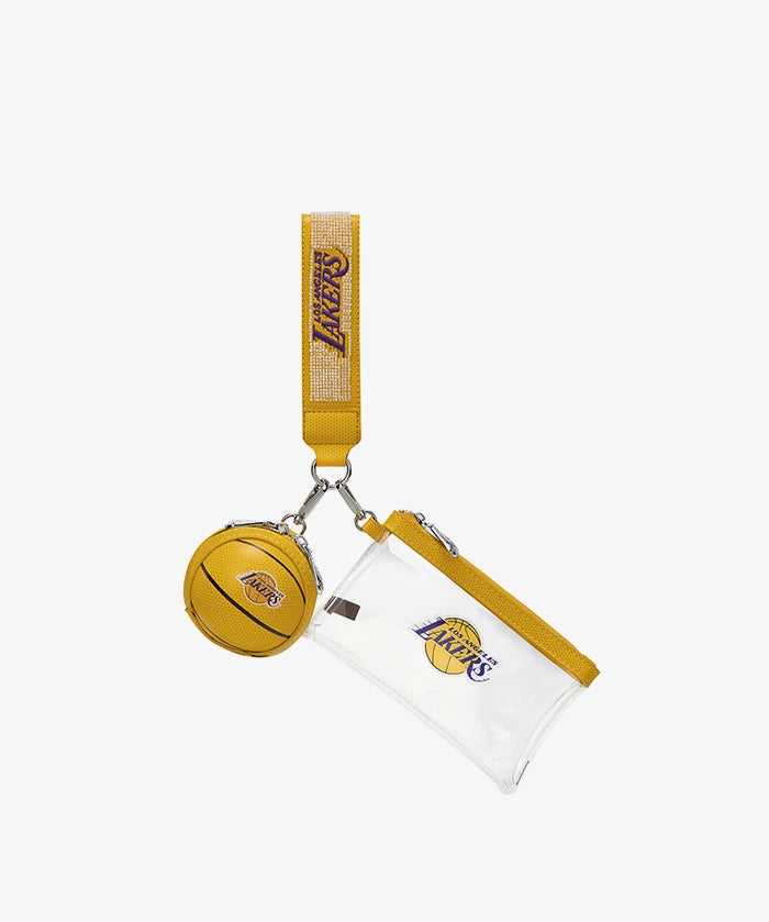 NBA Los Angeles Lakers Clear Wristlet Set