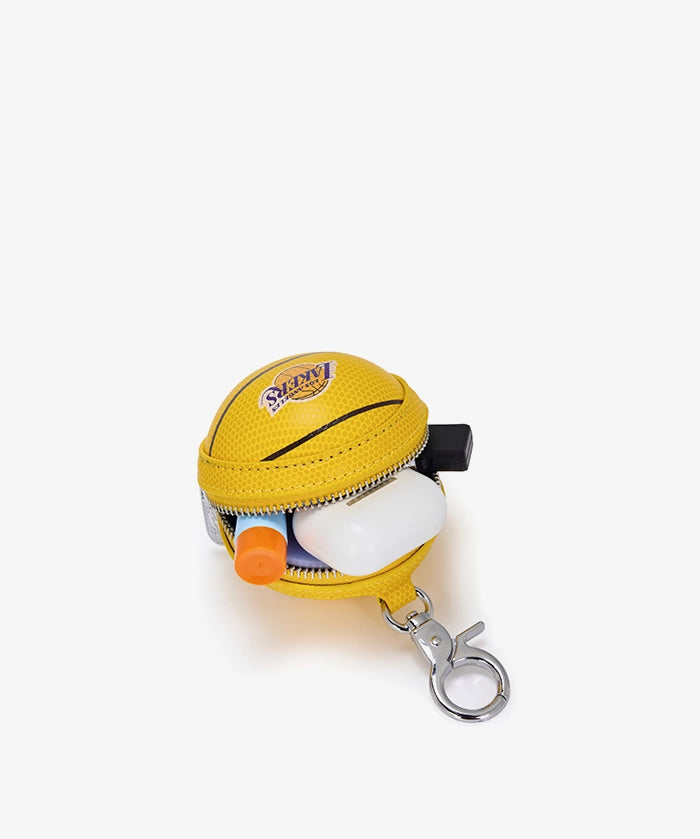 NBA Los Angeles Lakers Mini Basketball Keychain Pouch
