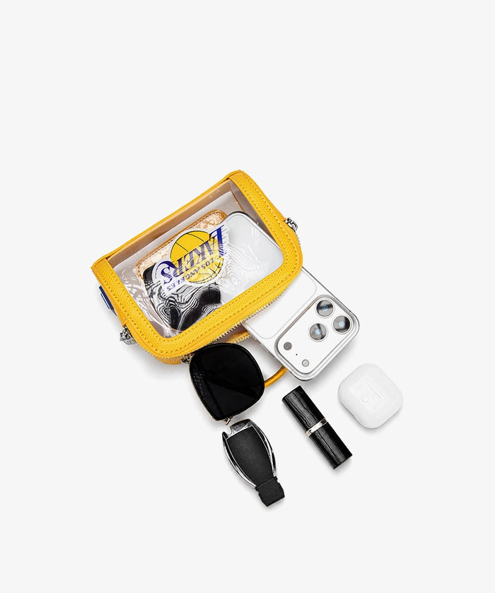 NBA Los Angeles Lakers Mini Clear Crossbody Bag