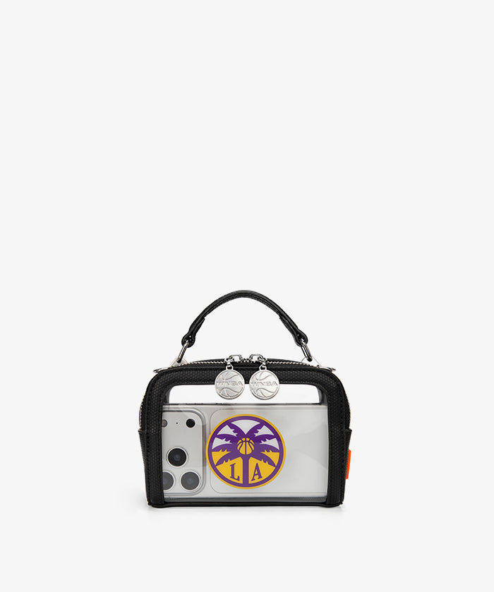 WNBA Los Angeles Sparks Mini Clear Crossbody Bag