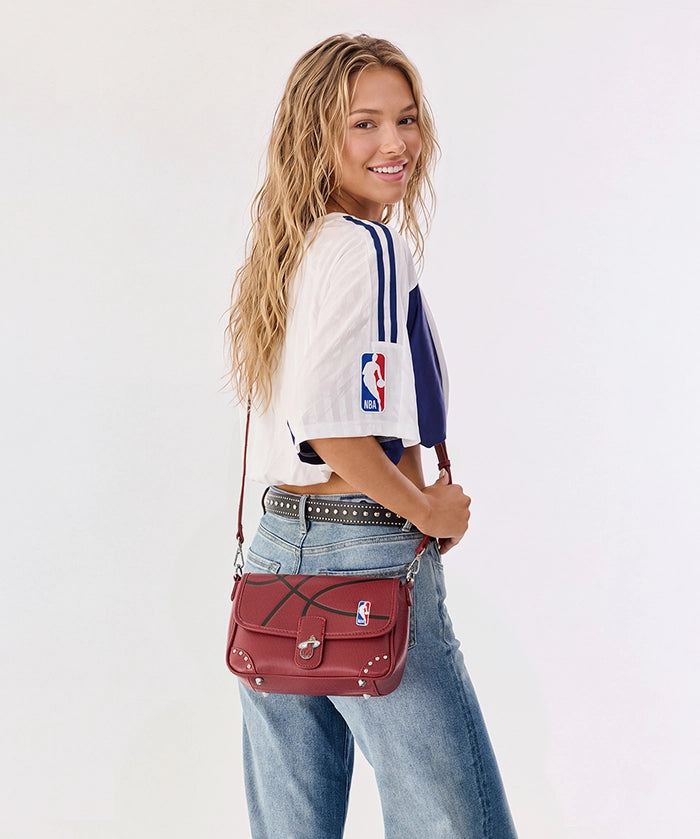NBA Miami Heat Basketball Flap Crossbody Bag