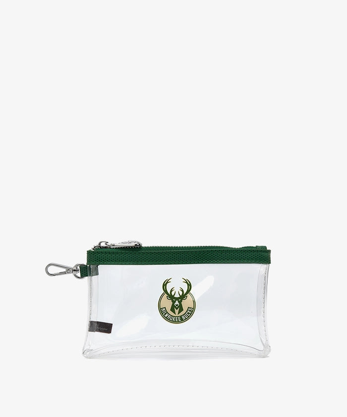 NBA Milwaukee Bucks Clear Wristlet Set