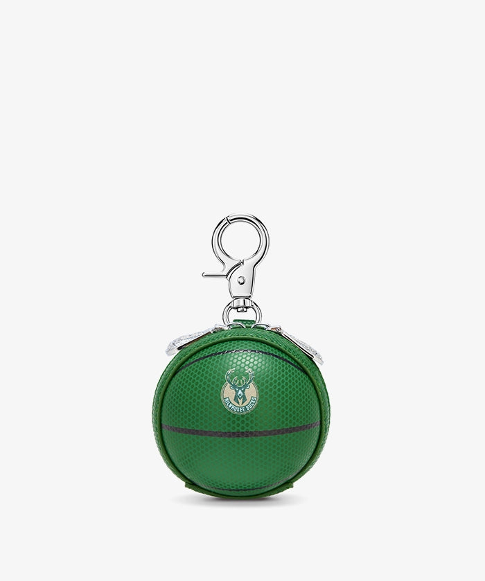 NBA Milwaukee Bucks Mini Basketball Keychain Pouch