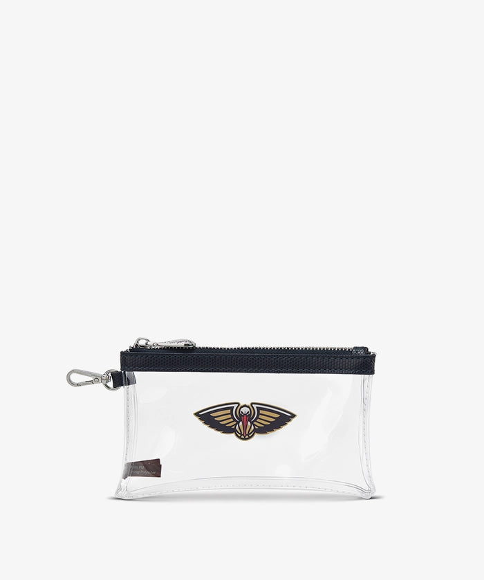 NBA New Orleans Pelicans Clear Wristlet Set
