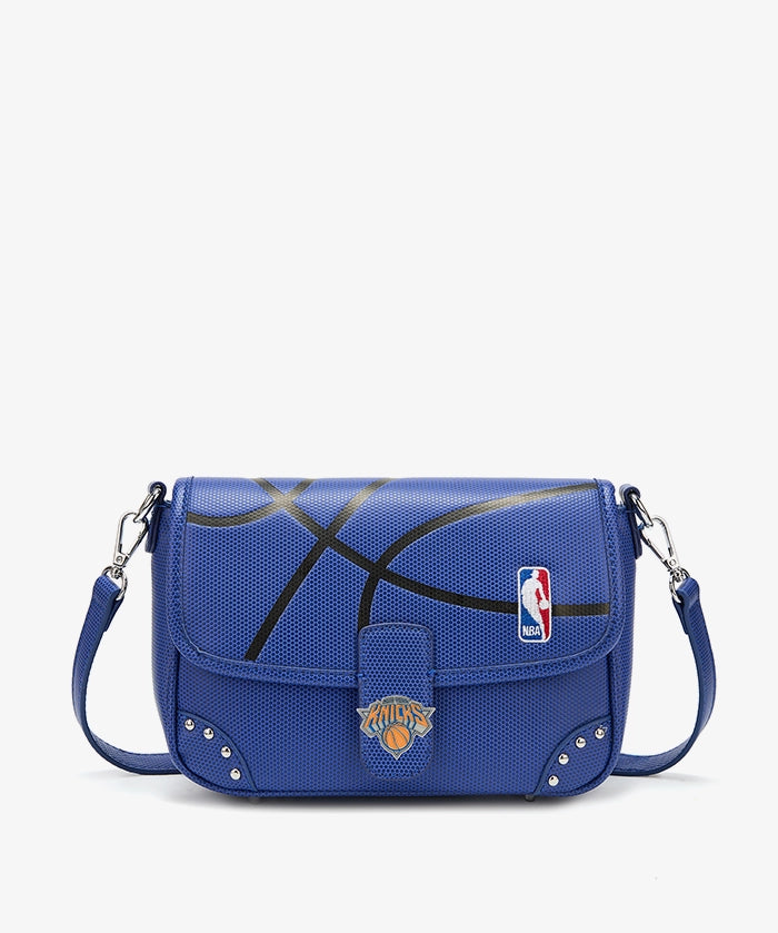 NBA New York Knicks Basketball Flap Crossbody Bag