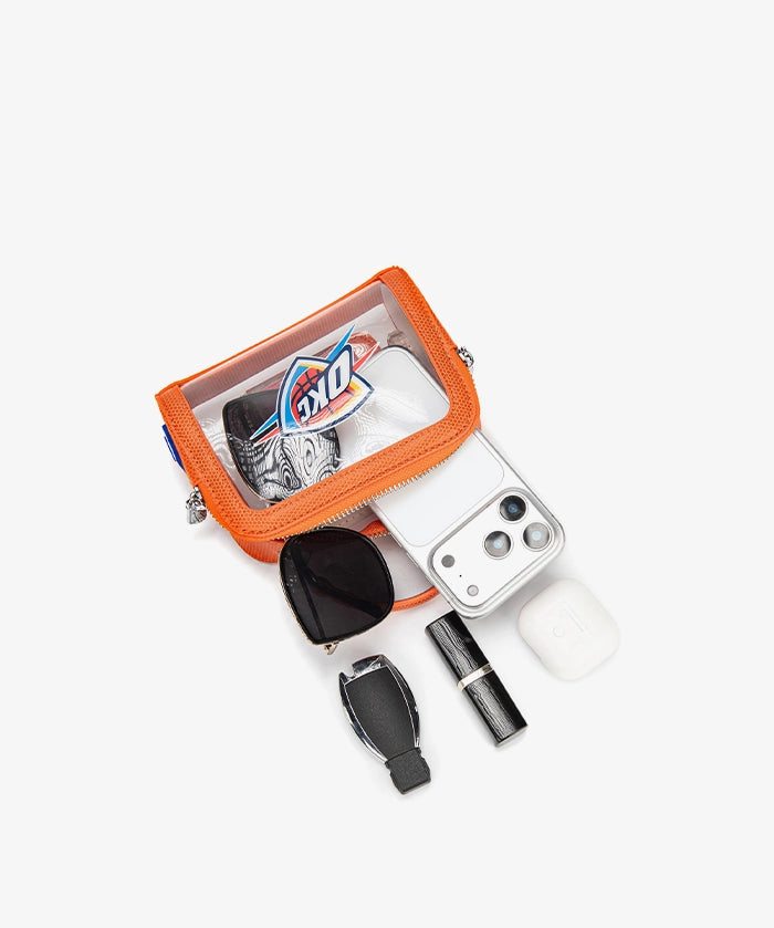 NBA Oklahoma City Thunder Mini Clear Crossbody Bag