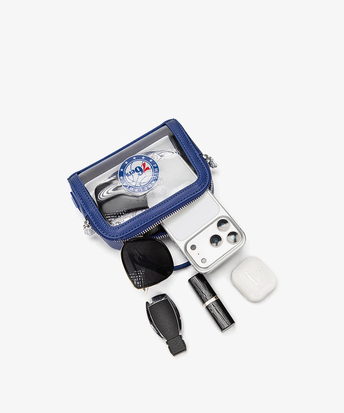 NBA Philadelphia 76ers Mini Clear Crossbody Bag