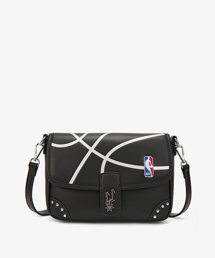 NBA San Antonio Spurs Basketball Flap Crossbody Bag