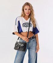 NBA San Antonio Spurs Basketball Flap Crossbody Bag