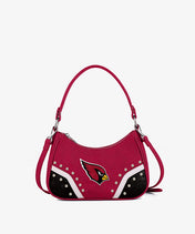NFL Arizona Cardinals Rivet Baguette Shoulder Bag (Pre-Order)
