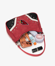 NFL Arizona Cardinals Rivet Baguette Shoulder Bag