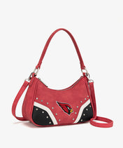 NFL Arizona Cardinals Rivet Baguette Shoulder Bag