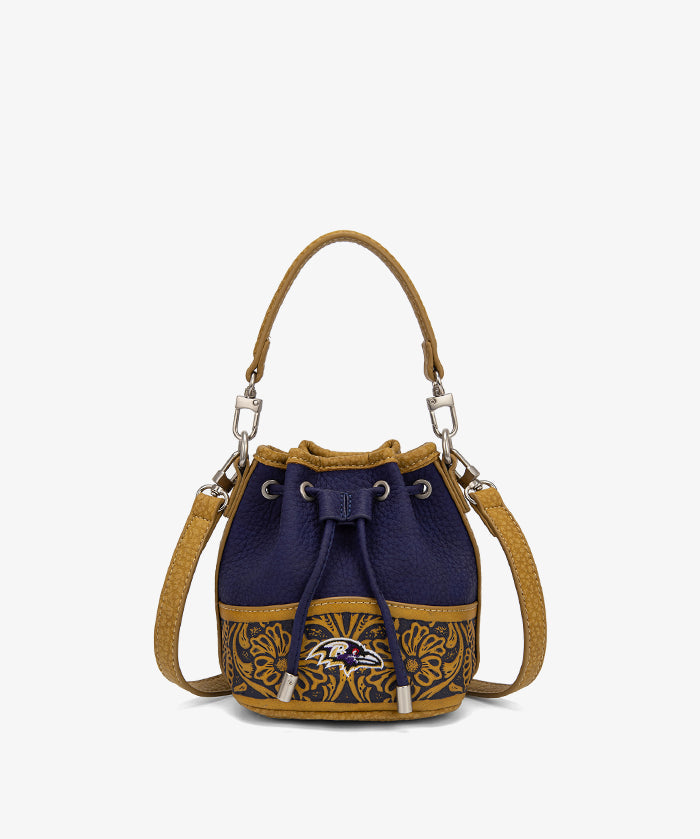NFL Baltimore Ravens Floral Bucket Bag