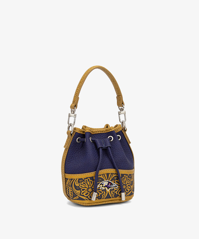 NFL Baltimore Ravens Floral Bucket Bag