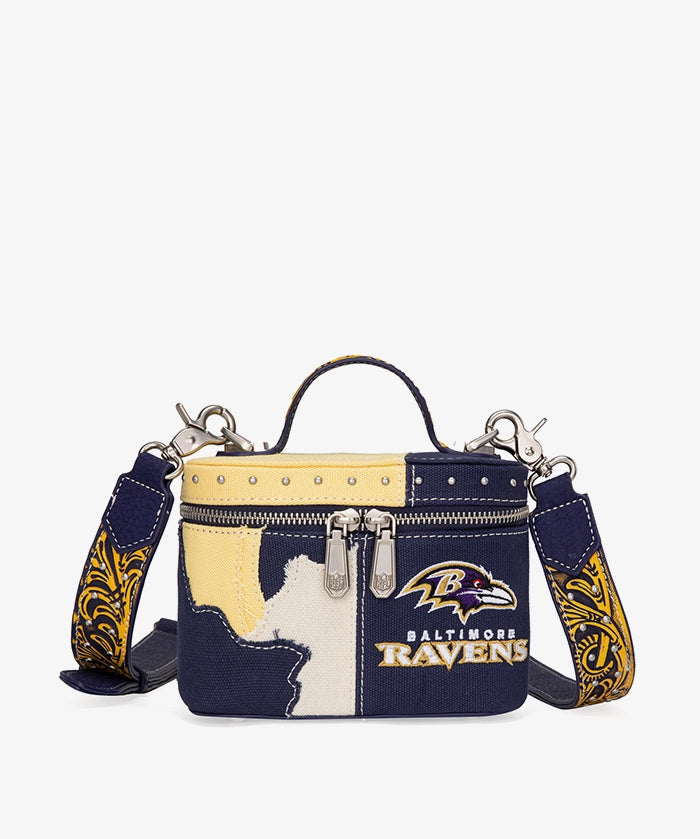 NFL Baltimore Ravens Western Canvas Crossbody Bag