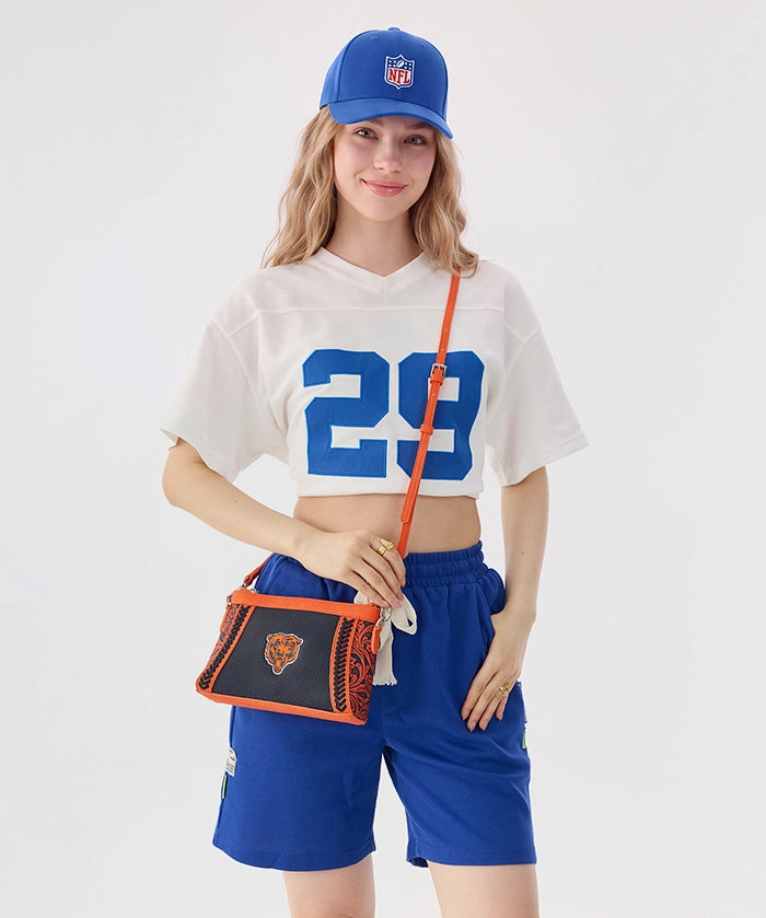 NFL Chicago Bears Braided Crossbody Bag