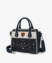 NFL Chicago Bears Floral Tooled Tote Bag