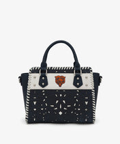 NFL Chicago Bears Floral Tooled Tote Bag