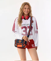 NFL Chicago Bears Western Braided Flap Crossbody Bag