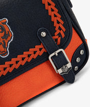 NFL Chicago Bears Western Braided Flap Crossbody Bag