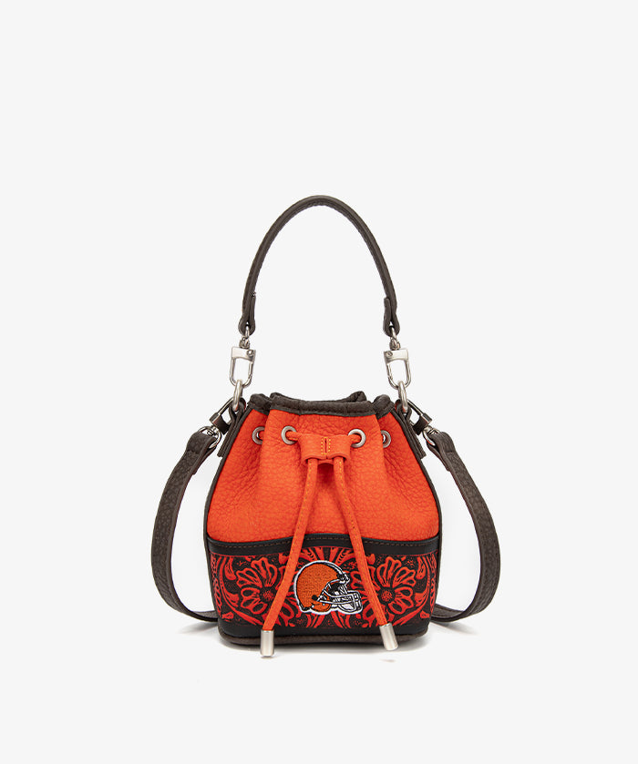NFL Cleveland Browns Floral Bucket Bag